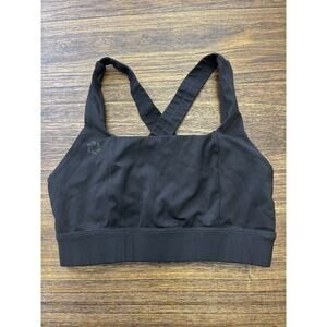 Honey Athletica Women’s Black Switchback Sports Bra Size 6